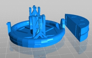 深空网络波束波导站 3d stl下载