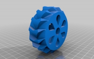 110RC雪地沙地轮胎 3d模型stl下载