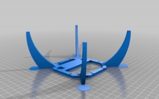 PL2Q四翼飞行器 3d stl下载