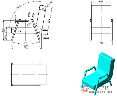 下载压缩包里面含有inventor 2013版本练习模型以及该模型的三视图